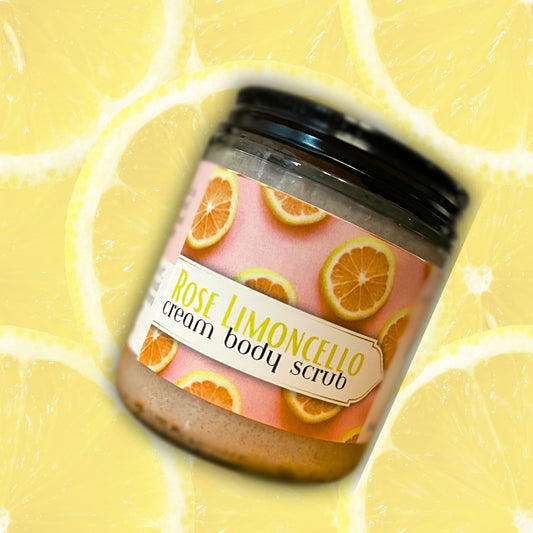 Rose Limoncello cream body scrub